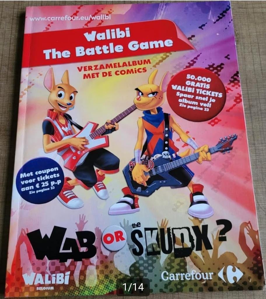 Pretpark Walibi: verzamelboek + 100 stickers + 99 kaarten, Verzamelen, Ophalen of Verzenden, Zo goed als nieuw, Overige typen