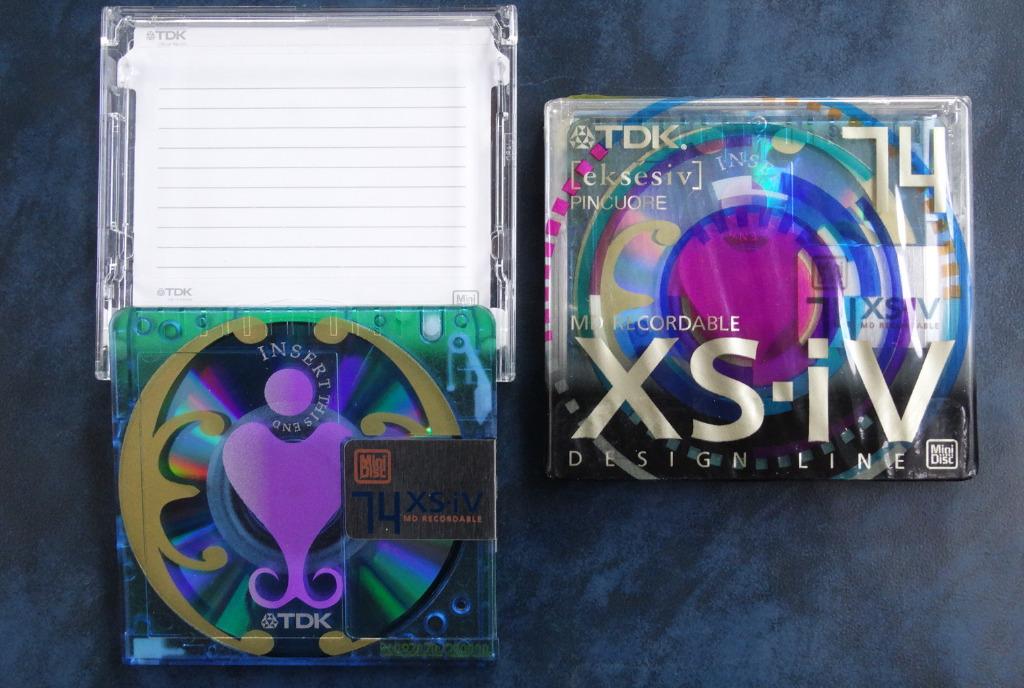 Minidisc TDK  XS-iV 74 - Design Line PINCUORE - nieuw & used, Audio, Tv en Foto, Walkmans, Discmans en Minidiscspelers, Minidisc-speler