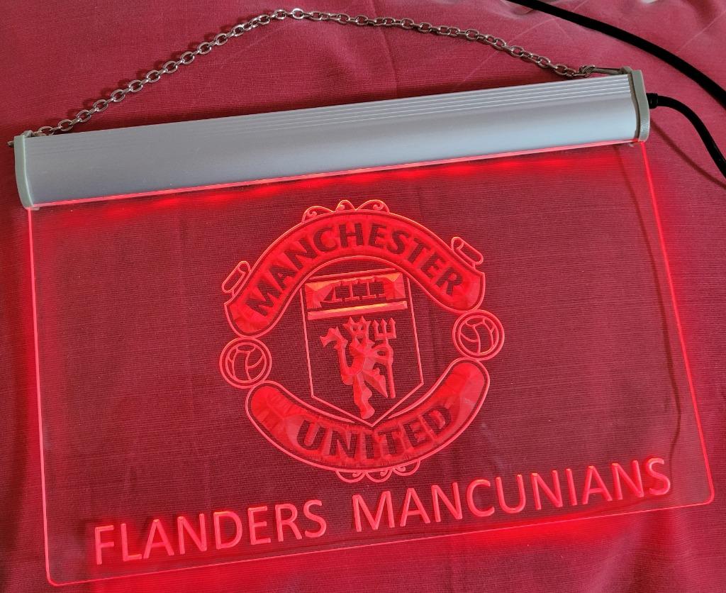 MANCHESTER UNITED, nieuw lichtbord., Ophalen of Verzenden, Nieuw