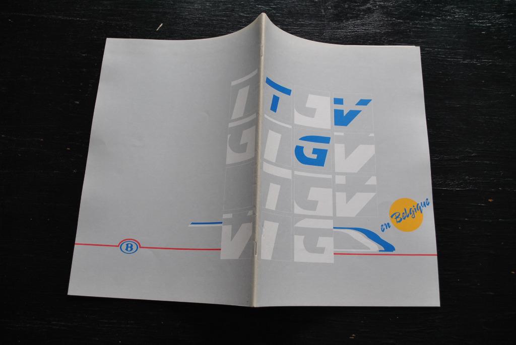 Le TGV en Belgique un projet important pour l'avenir livret, Collections, Trains & Trams, Utilisé, Train, Enlèvement ou Envoi