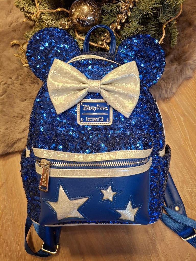 Loungefly Minnie Mouse Wishes blauwe mini-rugzak, Verzamelen, Disney, Ophalen