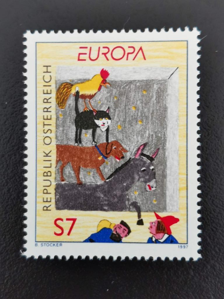 Oostenrijk 1997 - sagen en legenden Europa CEPT - dieren**, Ophalen of Verzenden, Postfris