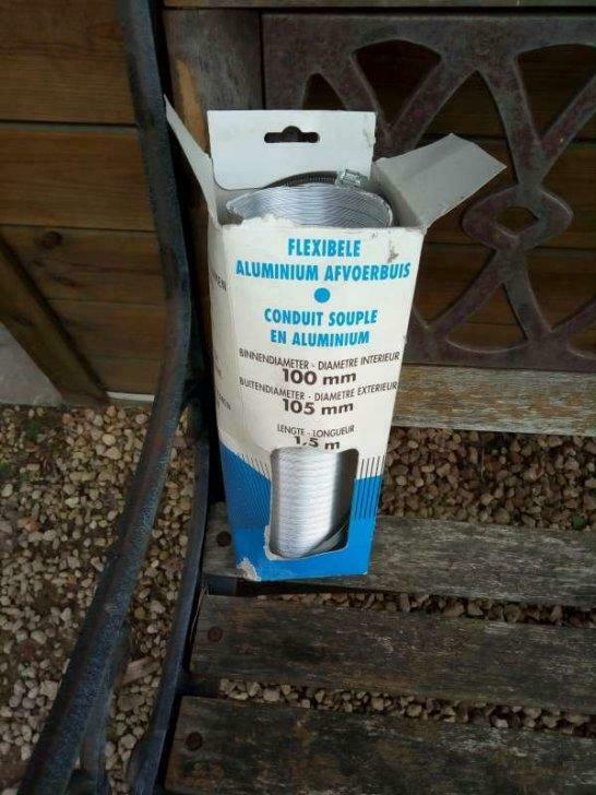 alu flex buis voor luchtafvoer, Doe-het-zelf en Bouw, Ophalen, Nieuw, Cv-ketel of Combi-ketel