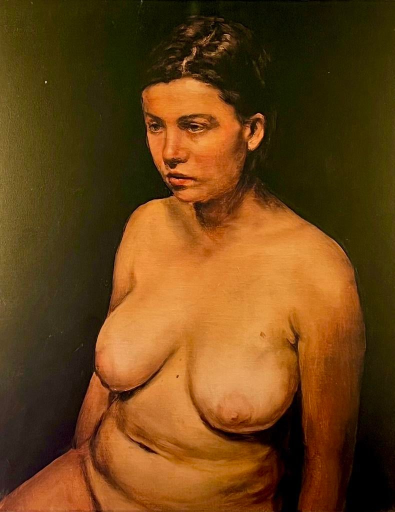 Michael Borremans - “Seated Nude” - 2022 - Litho met kader, Ophalen of Verzenden