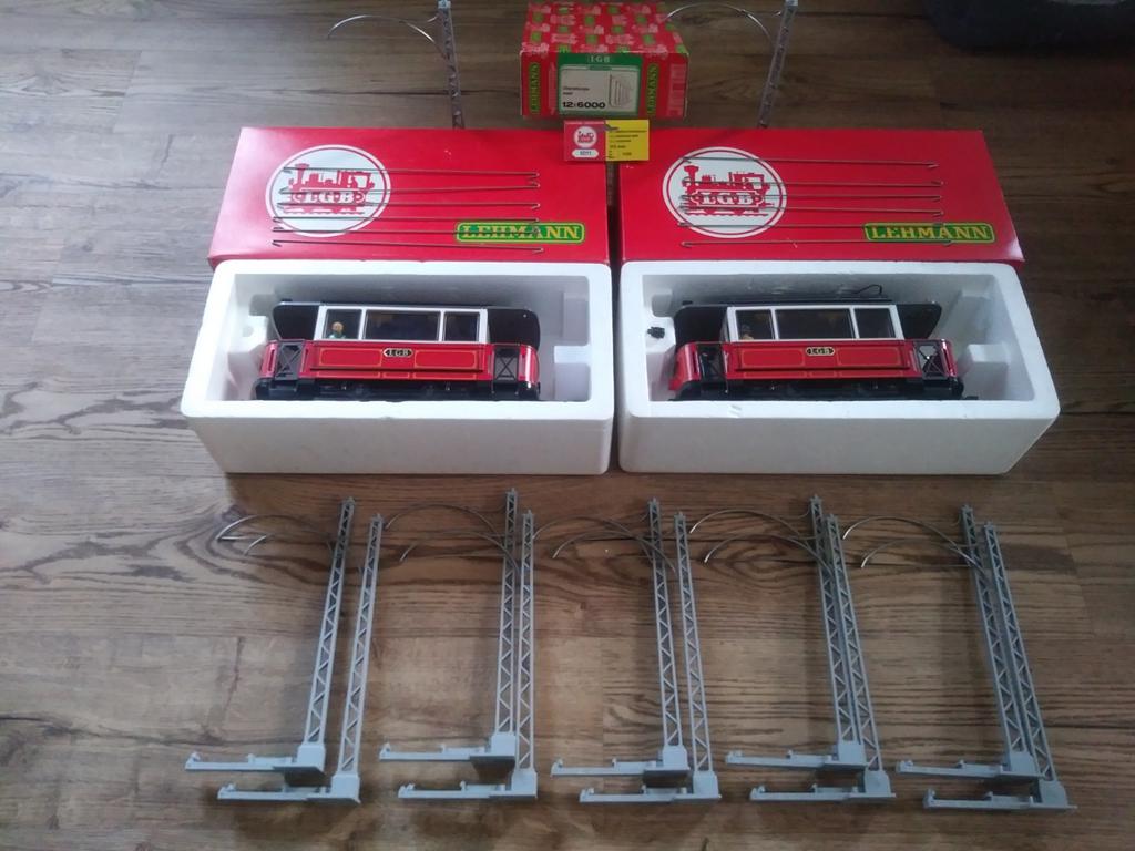 LGB tramset met bovenleiding, Ophalen of Verzenden