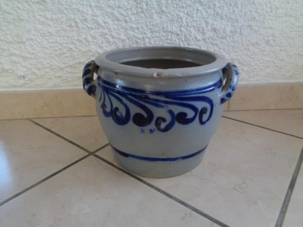 Pot en grès "ALSACE" bleu/gris. N 2, Antiquités & Art, Antiquités | Céramique & Poterie, Enlèvement ou Envoi