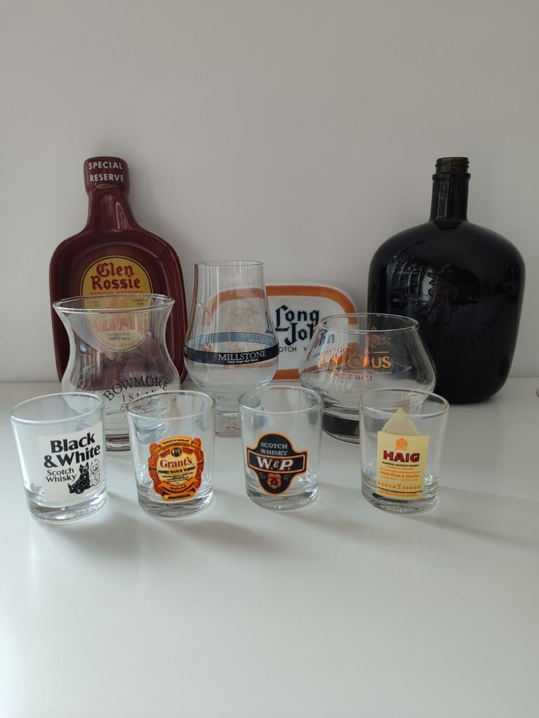 Whisky reclame verzameling oude fles Old Suntory Japan, Verzamelen, Ophalen of Verzenden