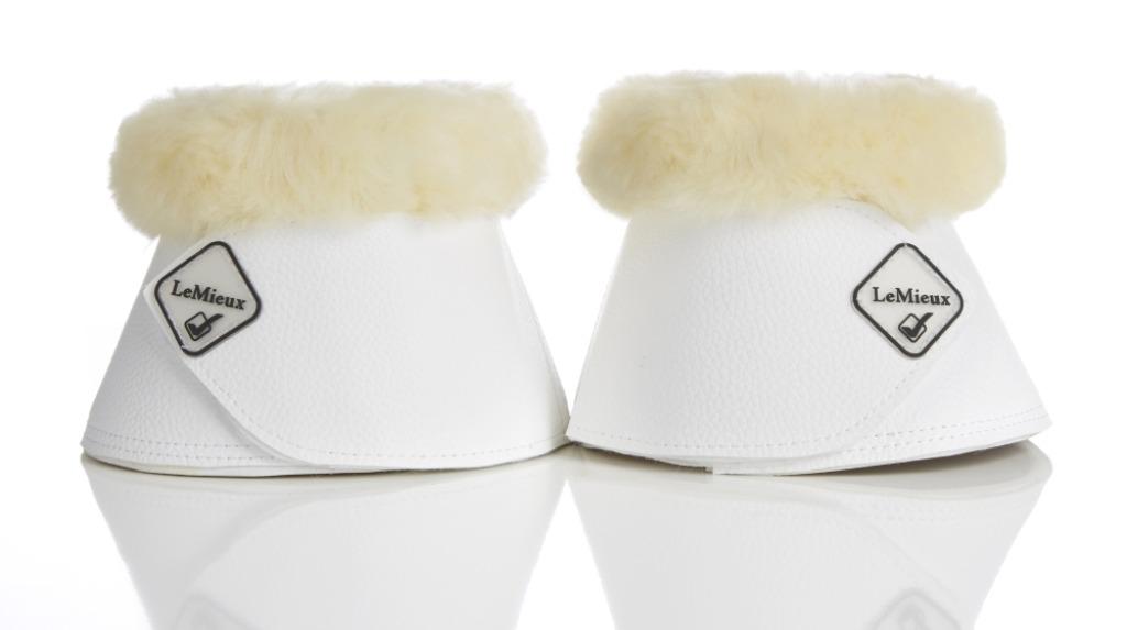 LeMieux Fleece Wrapround Springschoenen wit Bontrand M+L+XL, Ophalen of Verzenden, Nieuw, Rijden