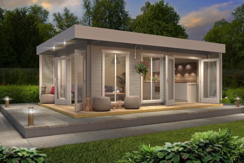 Nieuw Modern luxe blokhut Dominica, Verzenden, Nieuw