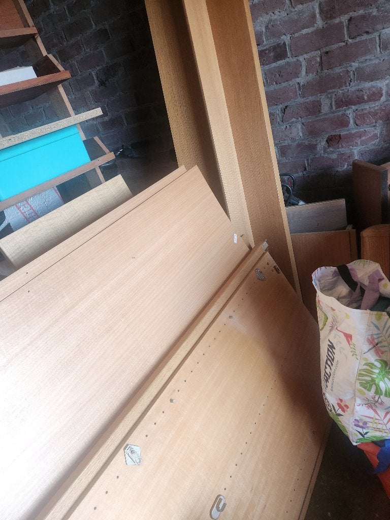 Twee persoonsbed met 2 verstelbare lattenbodems, Huis en Inrichting, Slaapkamer | Bedden, Ophalen, Tweepersoons, Bruin, Verstelbaar