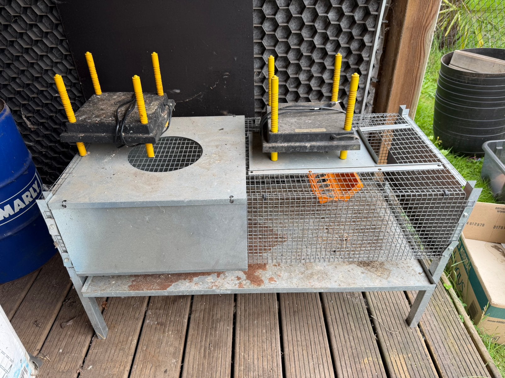 Opkweekkooi + 2 warmteplaten, Kooi, Gebruikt, 75 tot 110 cm, Ophalen