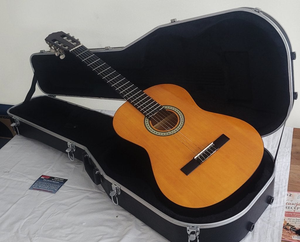 KLassieke gitaar in koffer, Ophalen, Nieuw, Klassieke of Spaanse gitaar, Met koffer