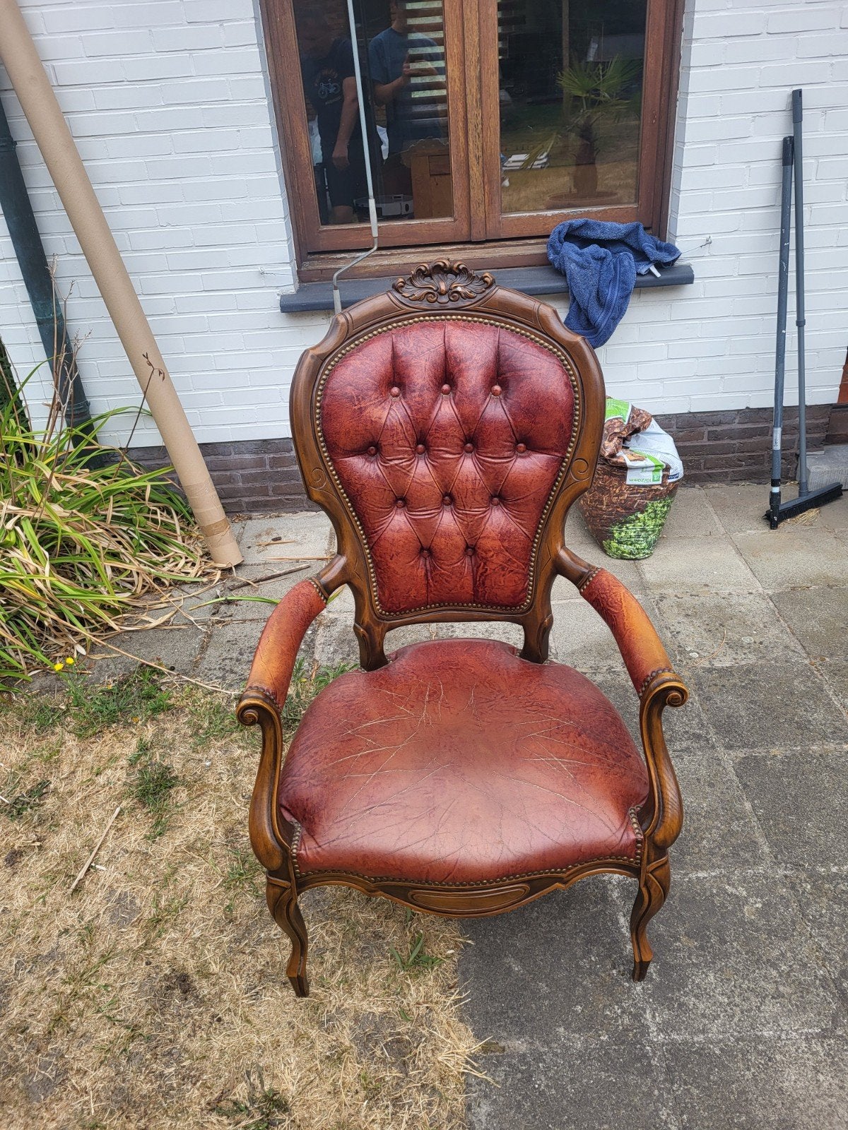 Barok fauteuil stoel, Antiek en Kunst, Ophalen