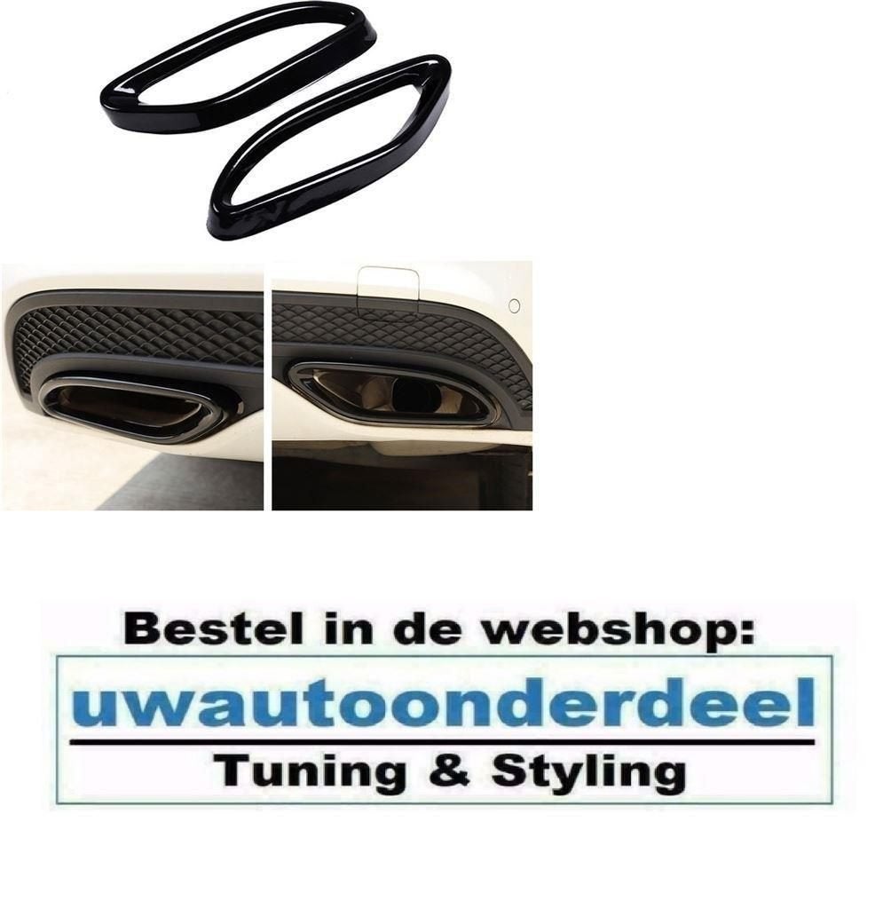 AMG Look Black uitlaat trim Enkel Frame Voor Mercedes, Verzenden
