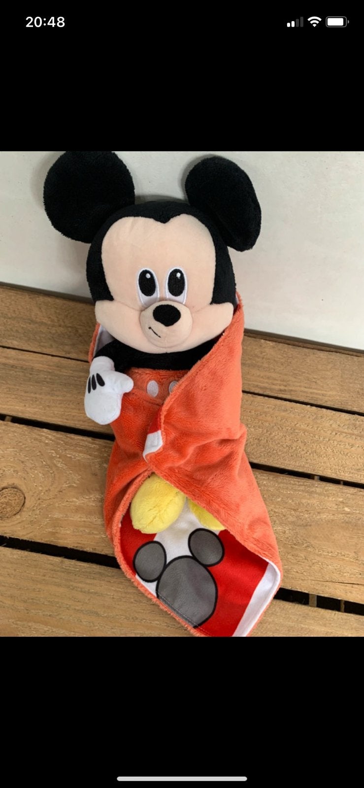 Mickey moet knuffel, Ophalen of Verzenden, Mickey Mouse, Zo goed als nieuw, Knuffel