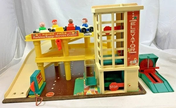 Garage de stationnement Fisher Price Little People #930 Vint, Envoi, Comme neuf, Set de jeu