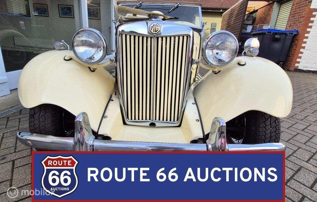 MG TD | 1951 | Route 66 Auctions, Auto's, Gebruikt, Zwart, Bedrijf, Handgeschakeld