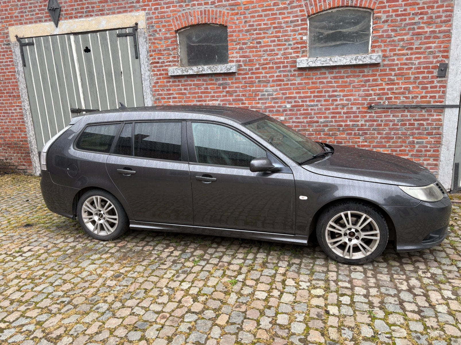 Saab 9-3 Break, Autos, Saab, Cuir, Argent ou Gris, Achat, Noir