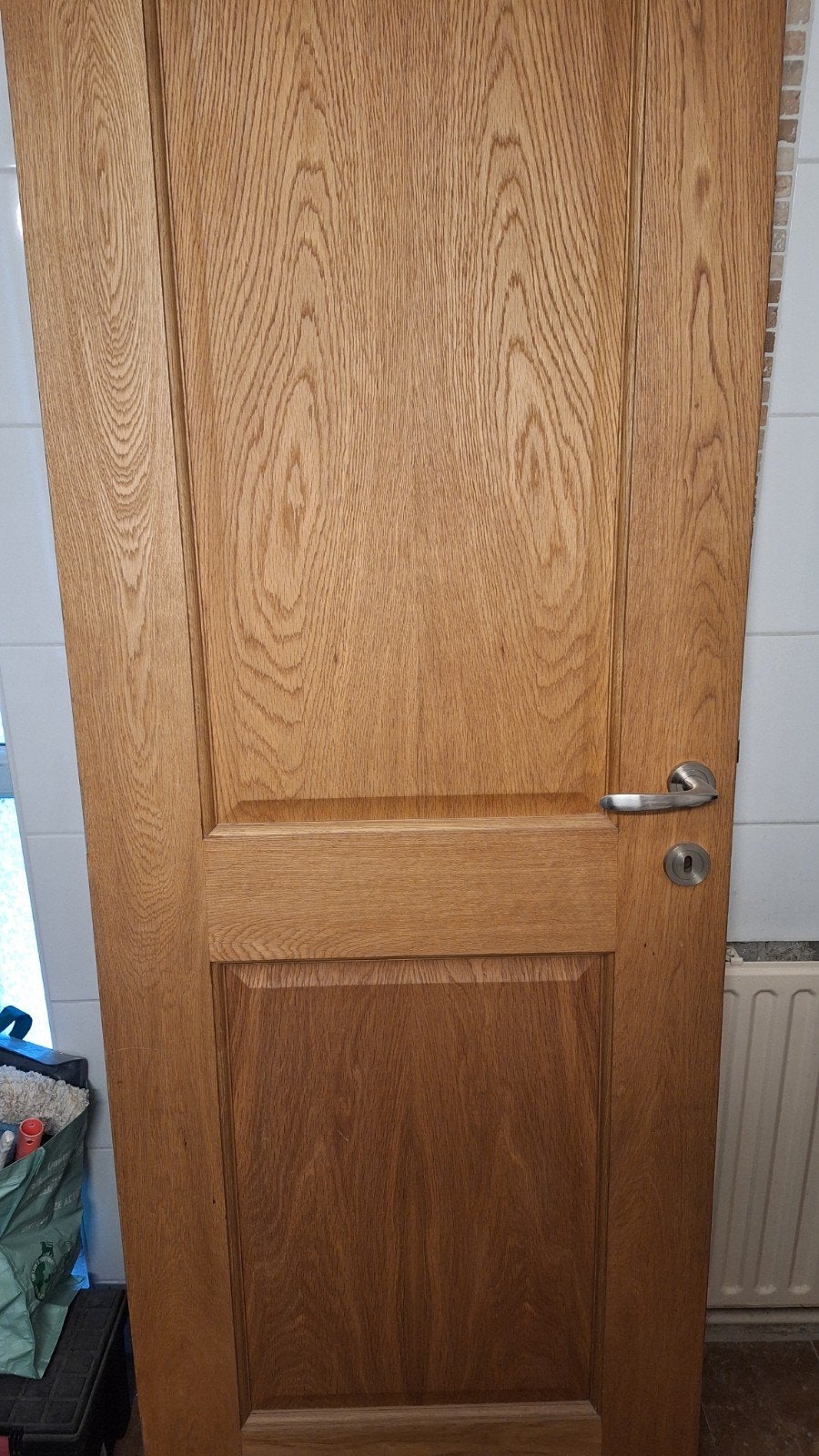 Porte placage chêne, Enlèvement, Comme neuf, Clé