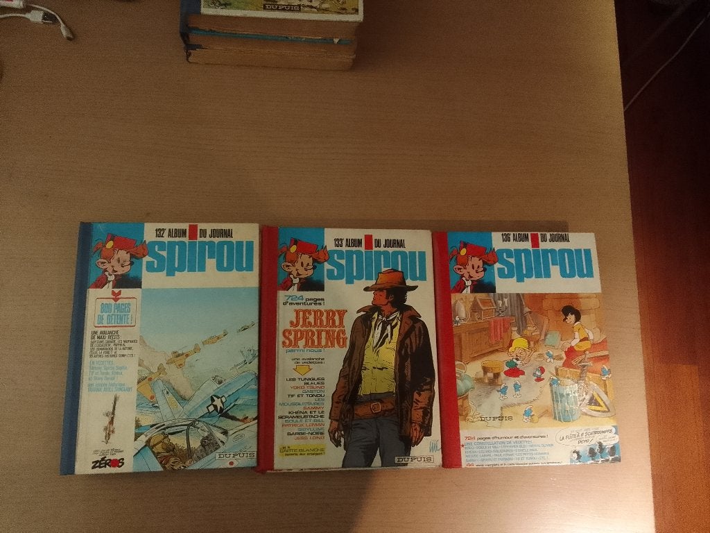 Albums spirou 132 -133 -136, Envoi, Utilisé
