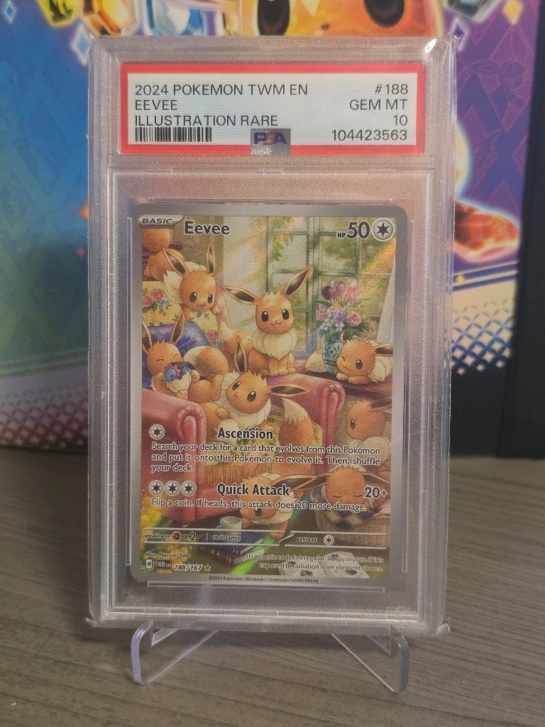 Eevee Twilight Masquerade PSA 10, Ophalen of Verzenden, Nieuw, Losse kaart