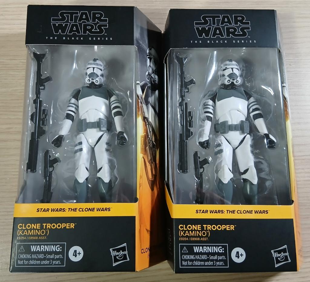 Série Star Wars Black : 2 fois Clone Trooper Kamino, Enlèvement ou Envoi, Neuf, Figurine