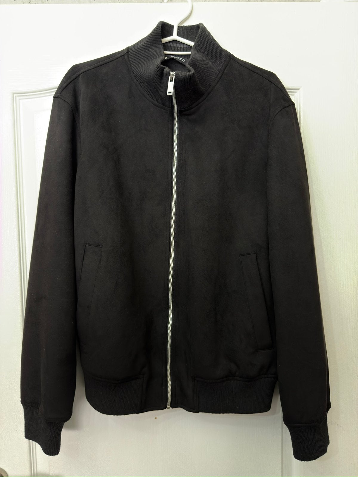 Zara suede jas L, Ophalen, Zo goed als nieuw, Maat 52/54 (L)