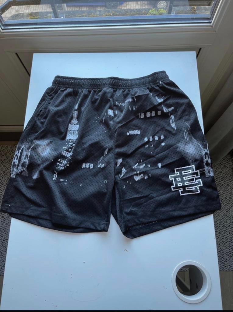Basketbal short, Verzenden, Zo goed als nieuw, Maat 52/54 (L), Zwart