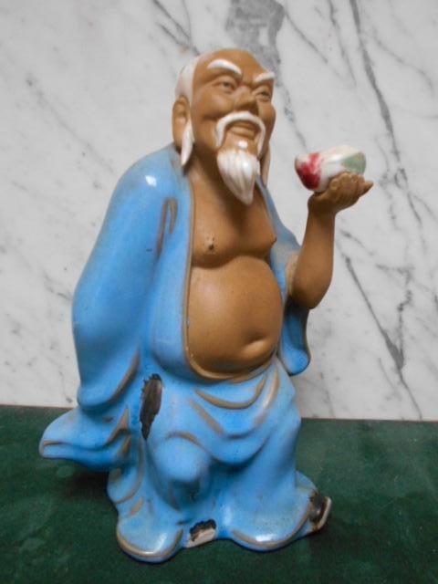 chinees aardewerk, wan jing met perzik, Ophalen of Verzenden