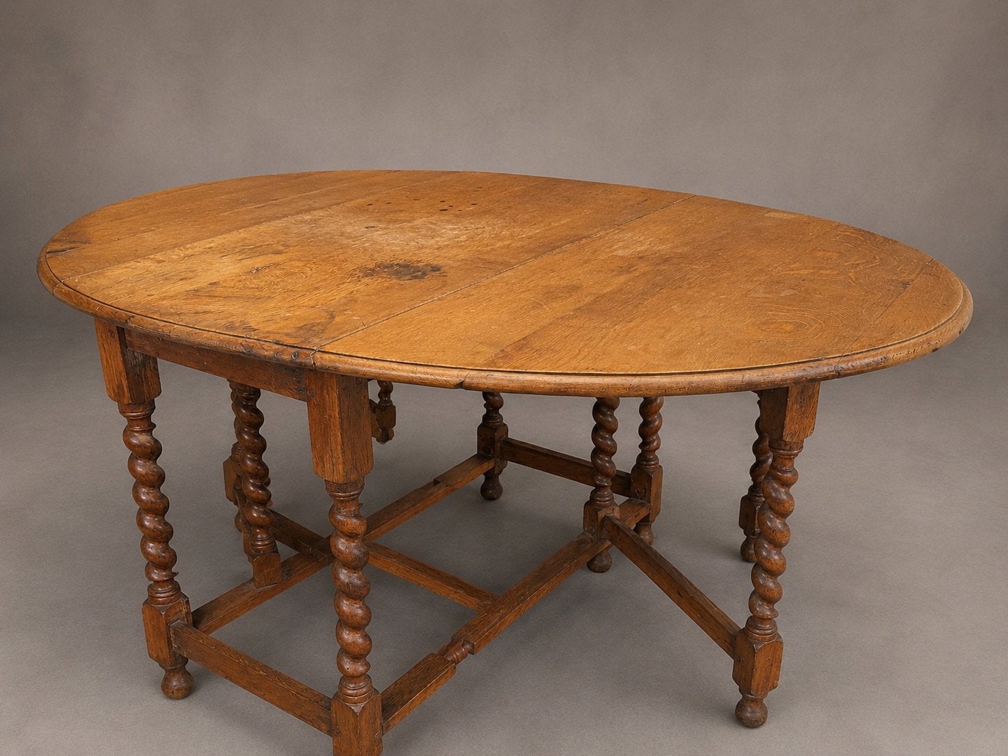 Antieke Eiken Engelse ‘Gateleg-tafel’, Antiek en Kunst, Ophalen