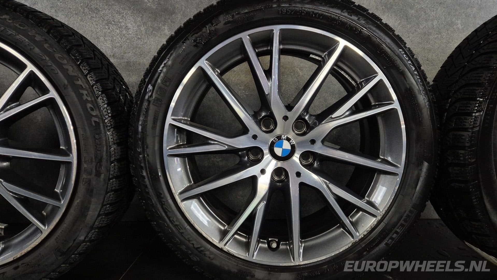 17 inch BMW velgen 1 F40 F41 2 Gran Coupe F44 489 Winter, Gebruikt, -, -, Banden en Velgen