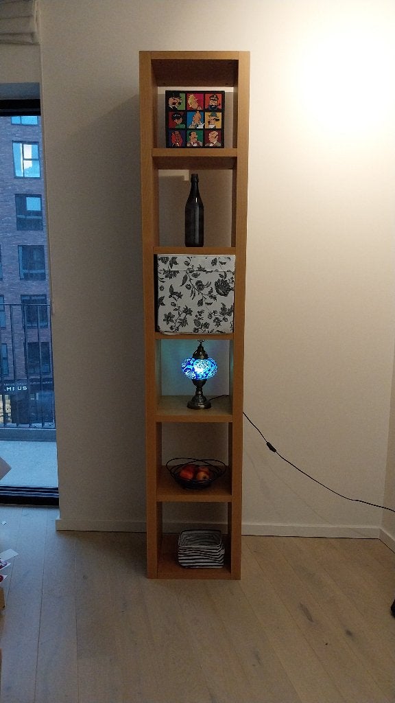 Hoge boekenkast 224 cm x 43 cm breed x 34 cm diep, Minder dan 50 cm, Gebruikt, 200 cm of meer, Ophalen of Verzenden