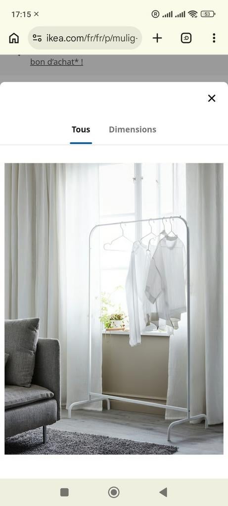 Kledingrek Mulig 99x152cm, Kleding | Dames, Kledingrekken, Ophalen