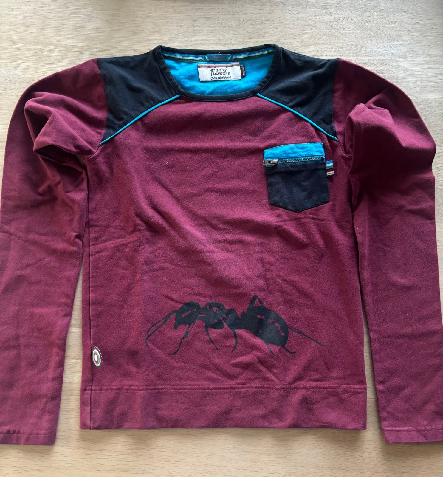 T'shirt lange mouwen "4FunkyFlavours", Kinderen en Baby's, Ophalen of Verzenden, Gebruikt, Jongen of Meisje, Shirt of Longsleeve