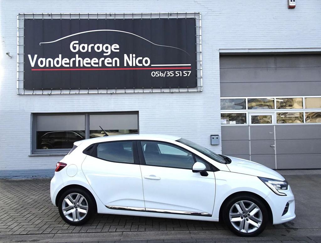 Renault Clio 1.0TCe 5d. CARPLAY,NAVI,FULL LED,CRUISE,BLUETH,, Stof, Gebruikt, Wit, 3 cilinders