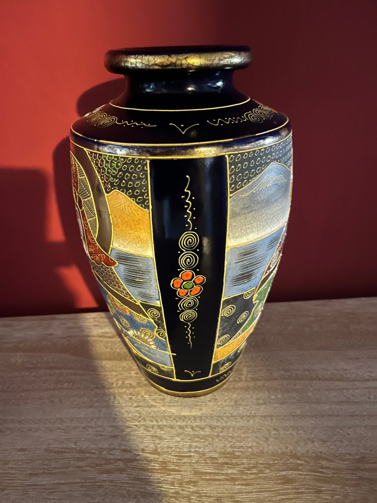 Oosterse Satsuma vaas hoogte 29 cm mooie staat, Ophalen of Verzenden