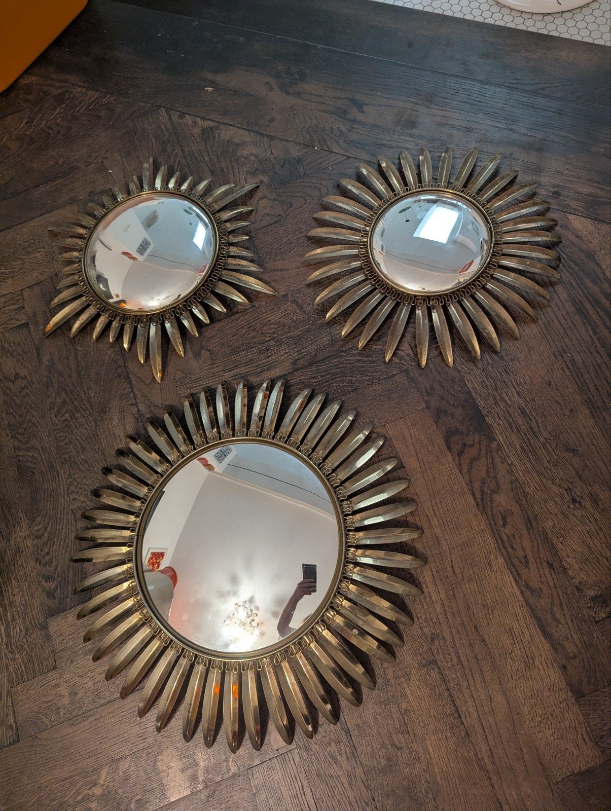 miroir sorcière soleil vintage, Enlèvement