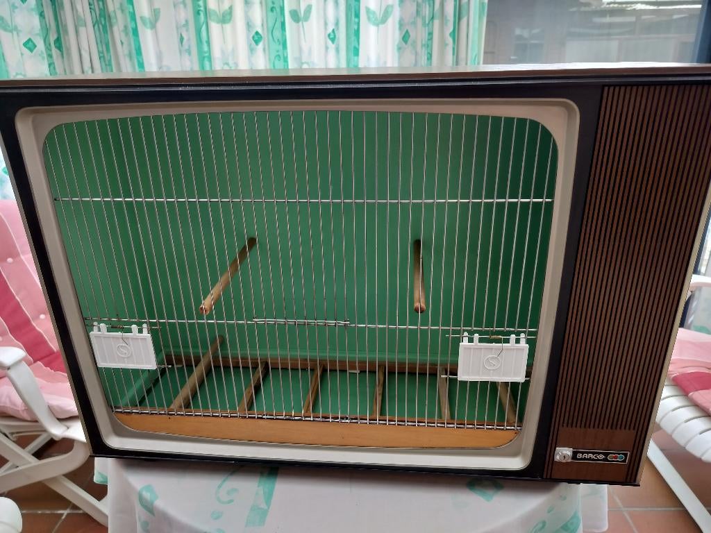 Vogelkooi, Enlèvement, Utilisé, Bois, Cage à oiseaux
