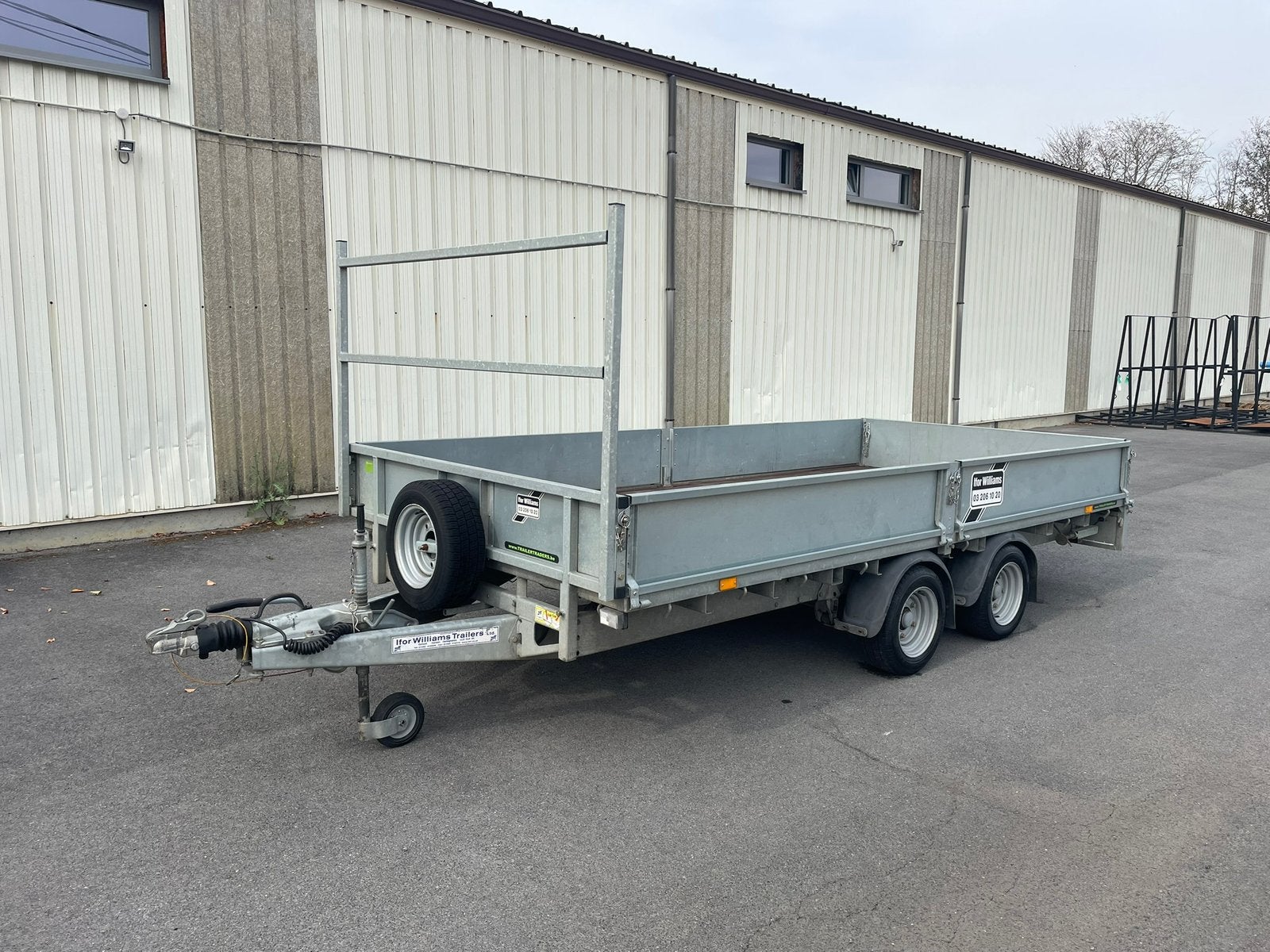 Ifor williams LM146 3500kg plateau aanhangwagen, Ophalen, Zo goed als nieuw