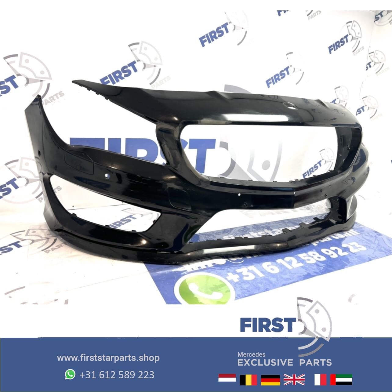W117 AMG VOORBUMPER Mercedes CLA 2013-2018 origineel C117 X1, Gebruikt, -, Voor, Ophalen of Verzenden