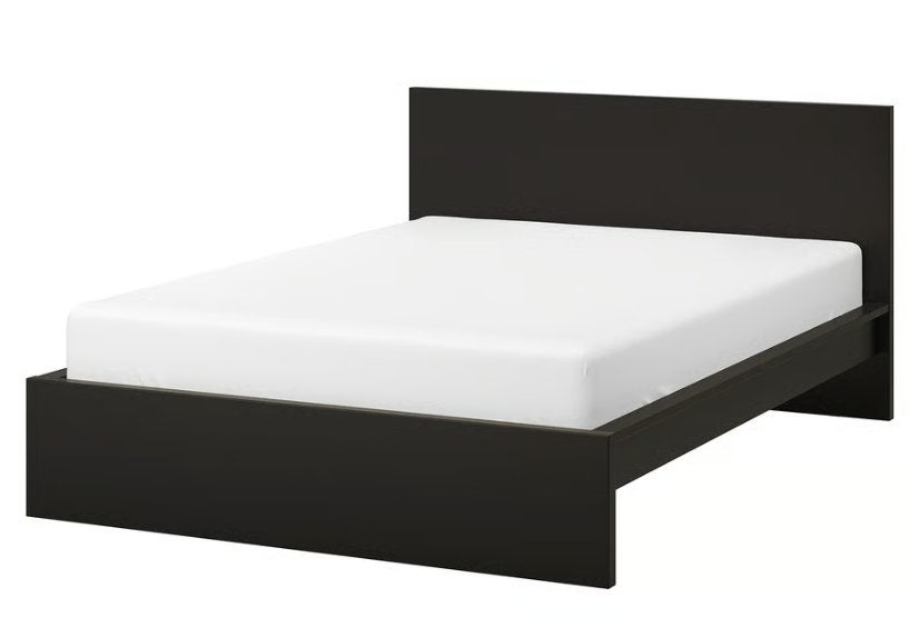 dubbelbed Ikea 180 x 200 cm, Ophalen, Gebruikt, Zwart, Tweepersoons