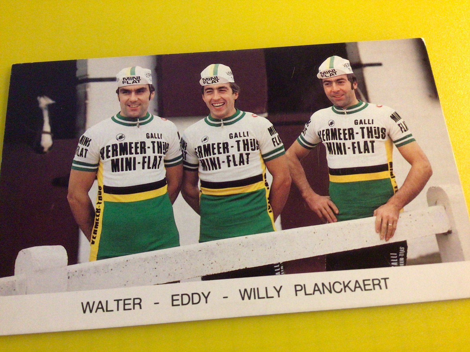 wielerkaart 1980 team mini flat vermeer -thys  planckaerts, Verzenden, Zo goed als nieuw