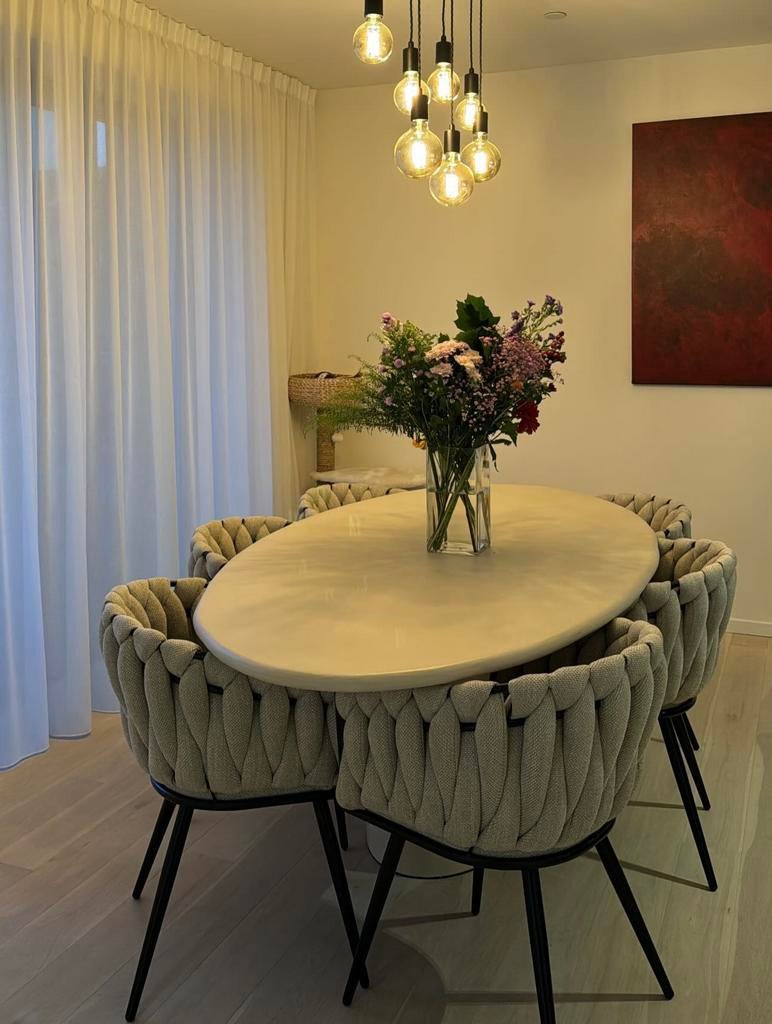 Japandi Mortex Tafel 220 x 110, Ophalen, Zo goed als nieuw