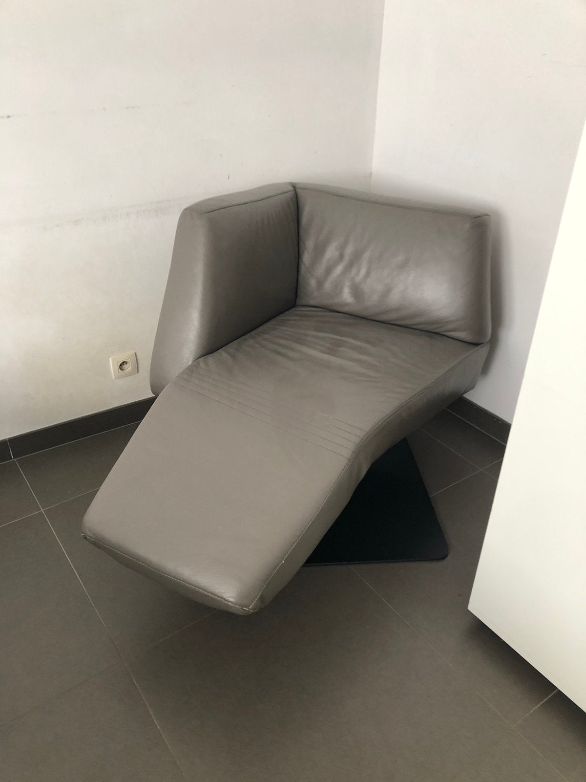 Fauteuil echt leder, Ophalen, Zo goed als nieuw
