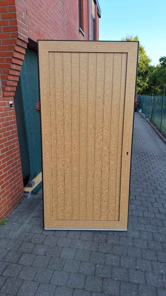 PVC buitendeur, Doe-het-zelf en Bouw, Kunststof, Nieuw, Buitendeur, 200 tot 215 cm