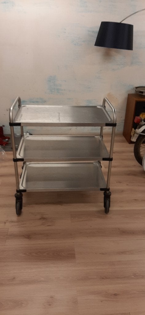 Rieber Chariot de desserte en acier inoxydable, Bricolage & Construction, Enlèvement, Comme neuf