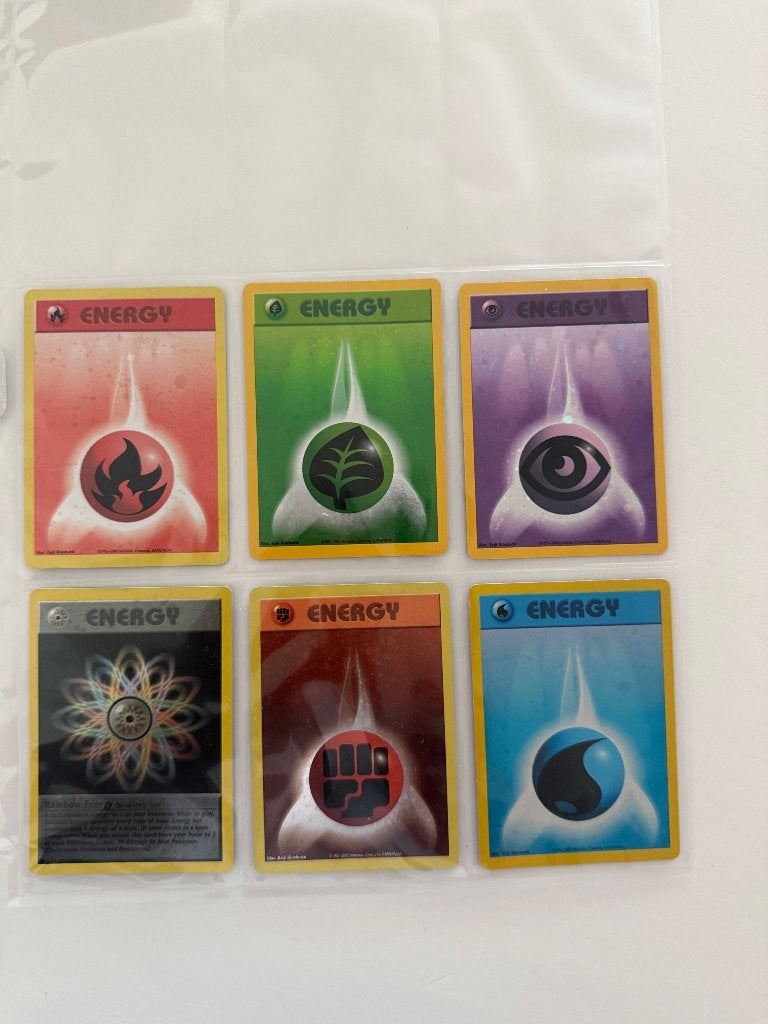 Pokemon wotc energy promos, Ophalen of Verzenden, Zo goed als nieuw, Meerdere kaarten, Foil