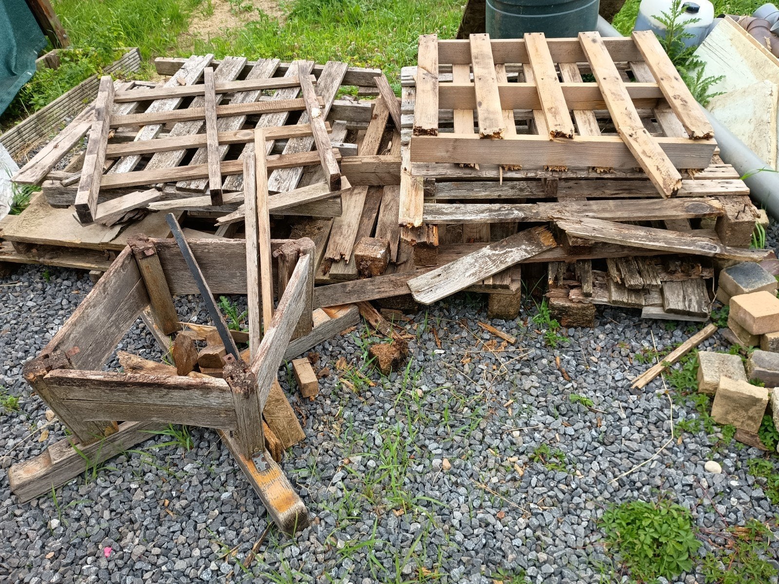 Brandhout van oude palletten, Tuin en Terras, Brandhout, Ophalen
