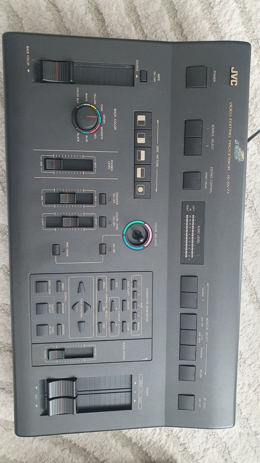 JVC video editing processor JX-SV77, Ophalen