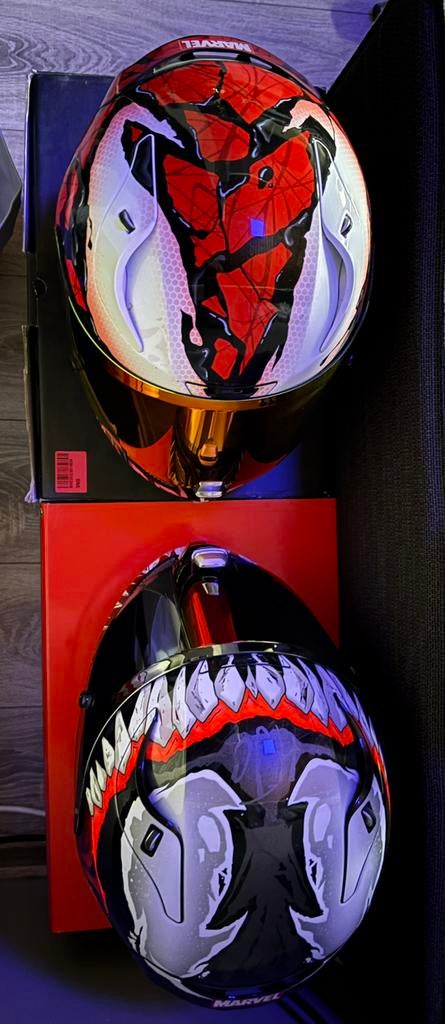 2 Hjc rpha 11 Pro helmen Venom en Carnage Maat L, Motoren, Ophalen, Heren, HJC, Nieuw zonder kaartje